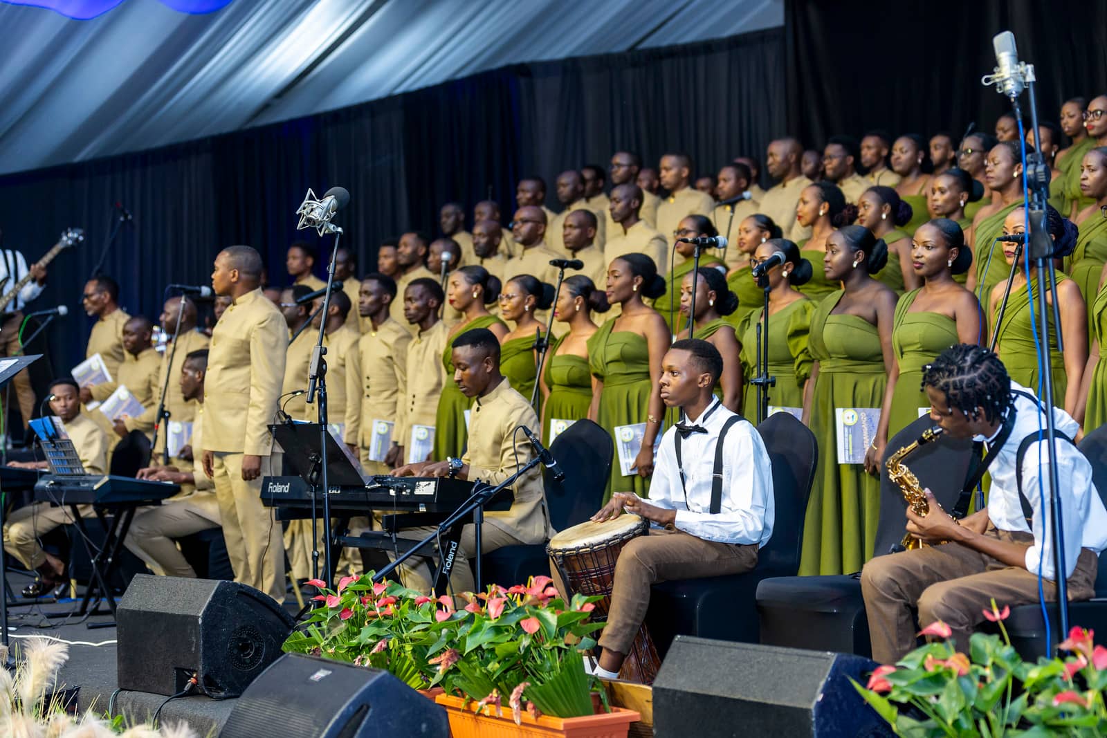 CCR choir at iBweranganzo concert performance